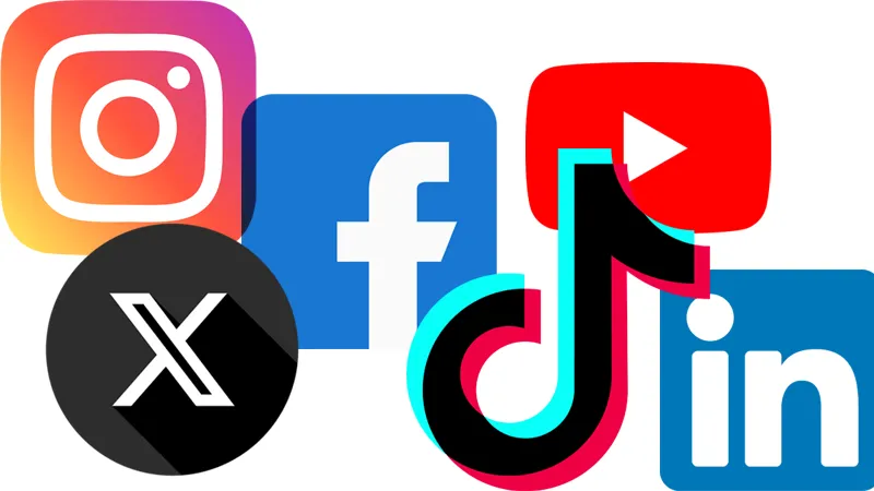 Your employee brand and your brand are one and the same – get them working as one. 4 Cluster of social media icons